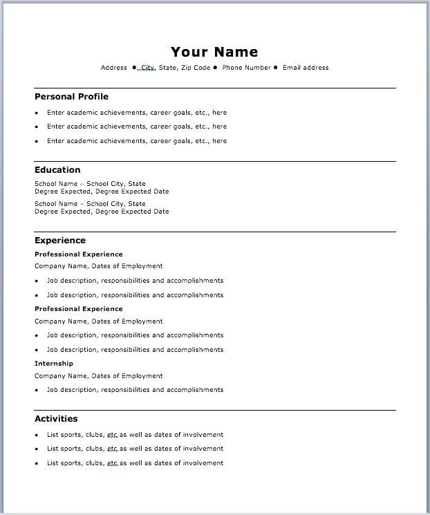 100 Free Printable Resume Templates