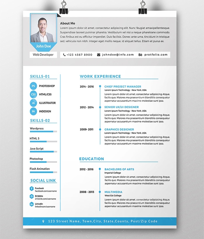 100 Resume Templates with Extended License