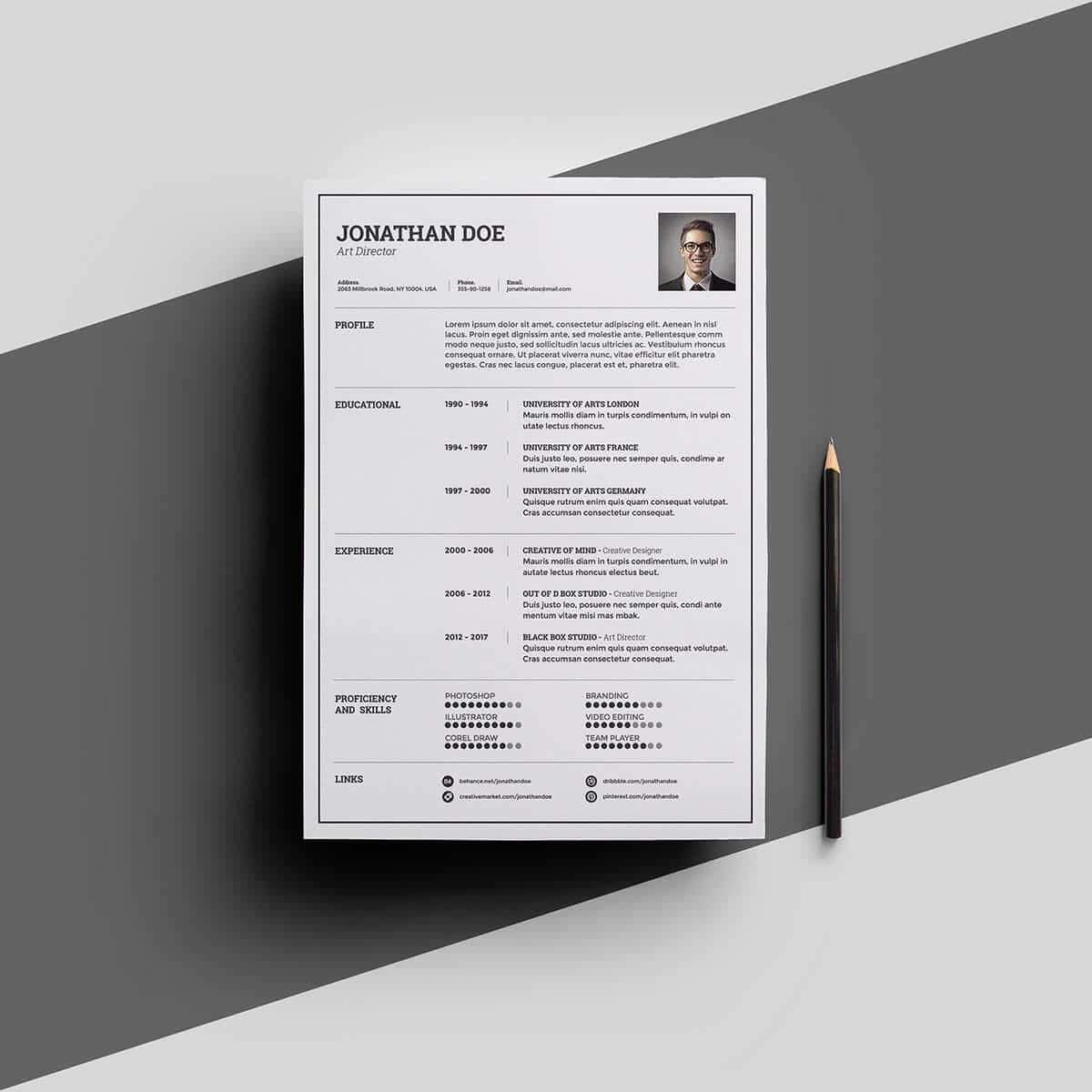 15 One Page Resume Templates [Examples of 1 Page Format]
