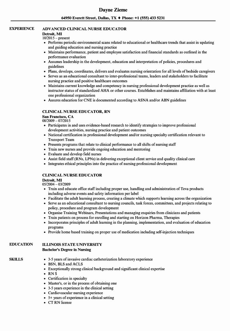 23 Nursing Resume Examples with Clinical Experience in ...