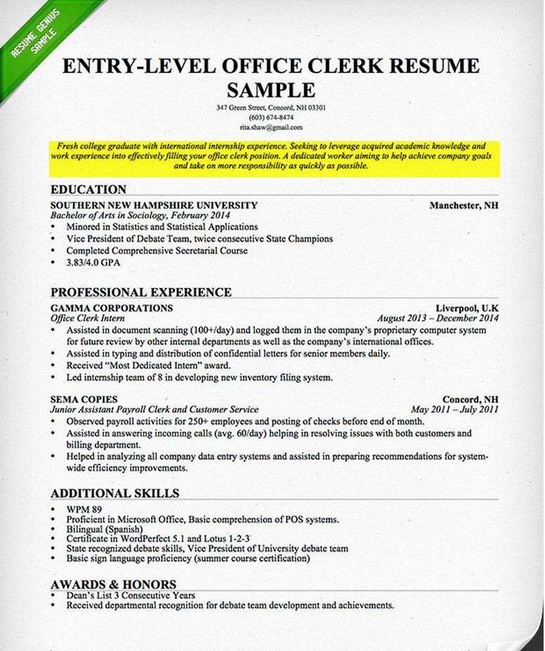 23 Resume Objective Examples for College Students in 2020 ...