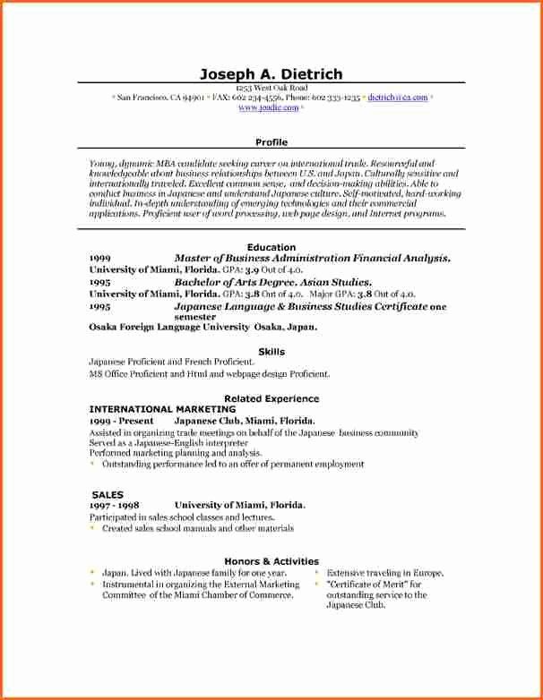 25 Ms Word 2007 Resume Templates in 2020