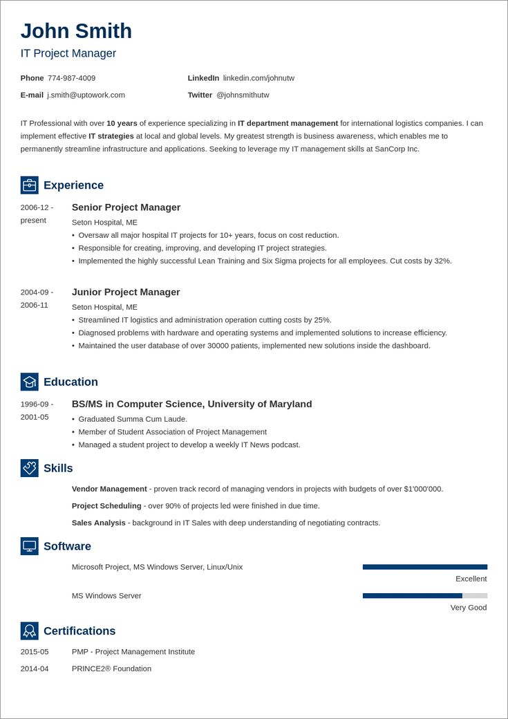 25 Resume Templates For Microsoft Word [Free Download ...
