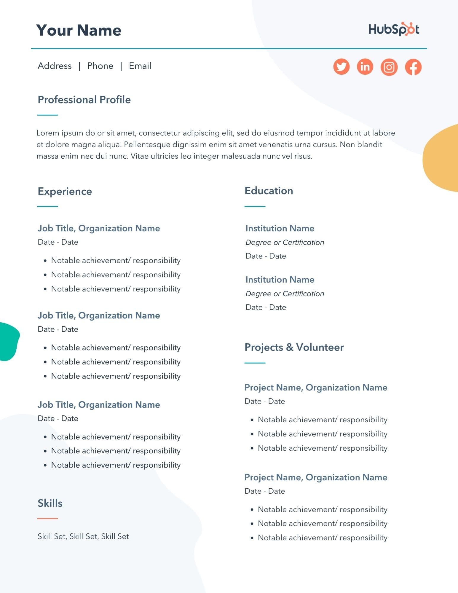 29 Free Resume Templates for Microsoft Word (&  How to Make Your Own) in ...
