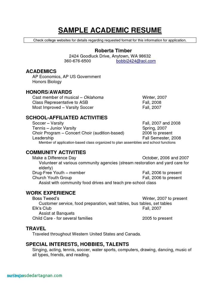 resume examples extracurricular activities