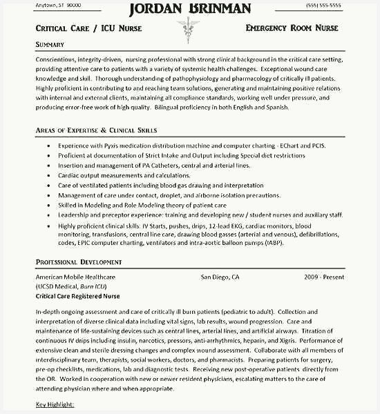 55 Free New Grad Nursing Resume Clinical Experience Pics in 2020
