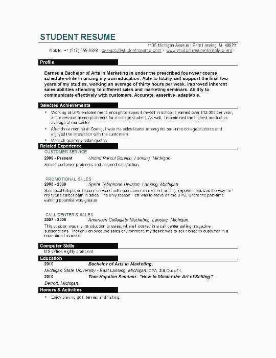 77 Cool Collection Of Sample Resume for Highschool ...
