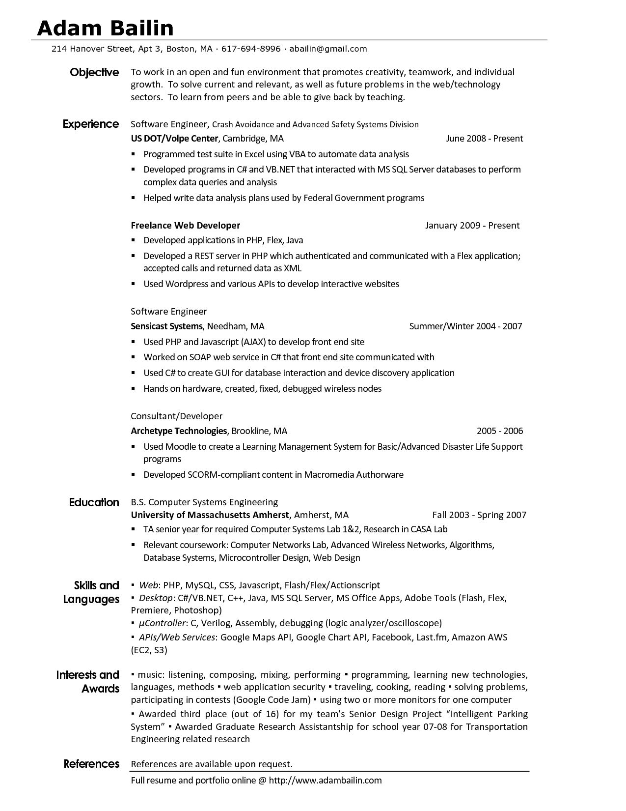 99 INFO GRADUATE CV INTERESTS PRINTABLE PDF DOCX DOWNLOAD ...