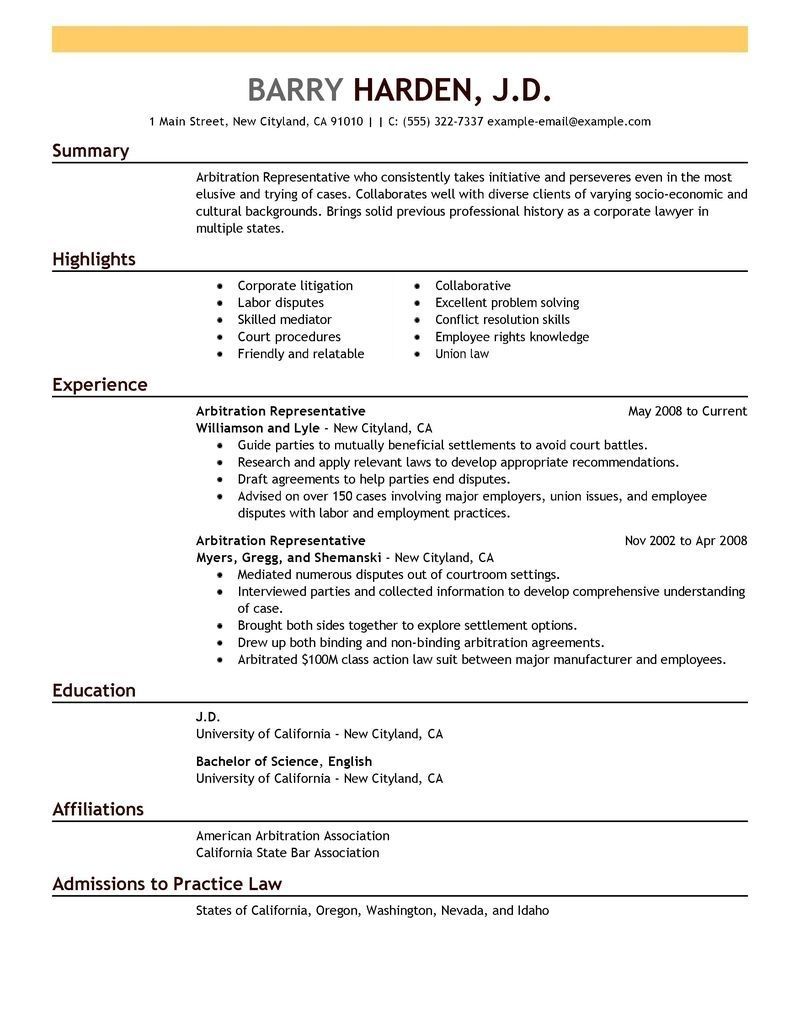 A Perfect Resume Format