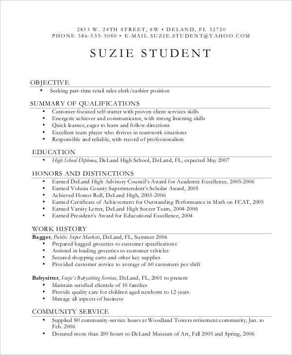 Awesome first resume template