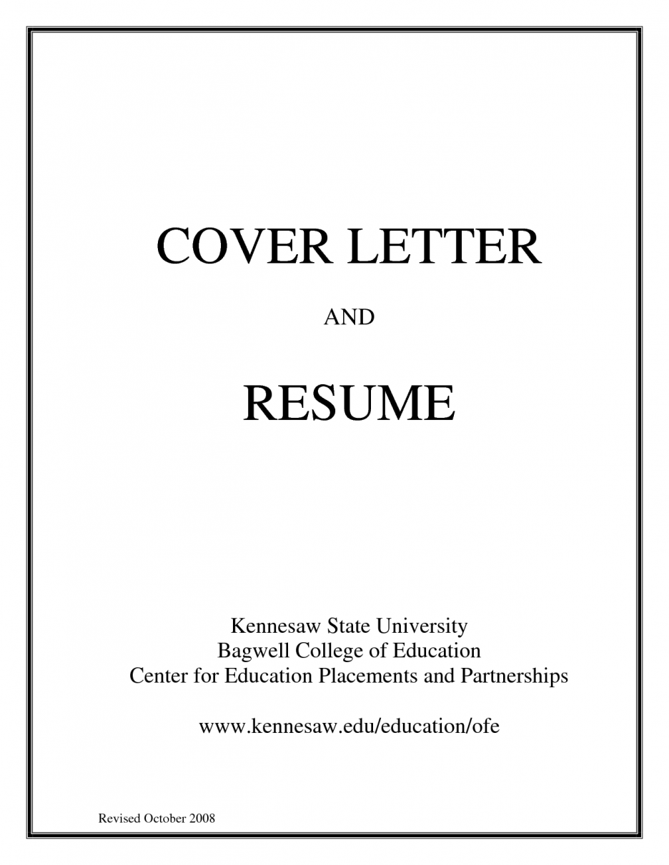 Basic Cover Letter for a Resume