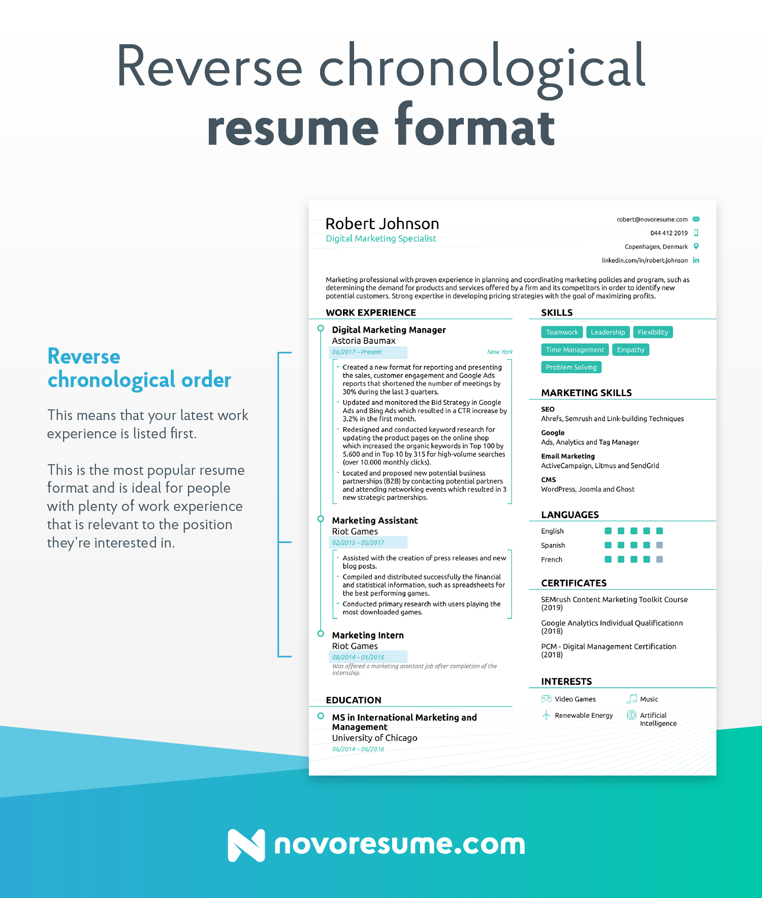 Beginner College Student Resume Format For Internship