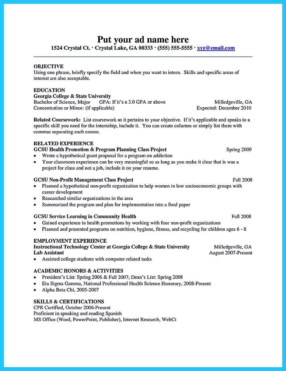 Best Current College Student Resume with No Experience ...