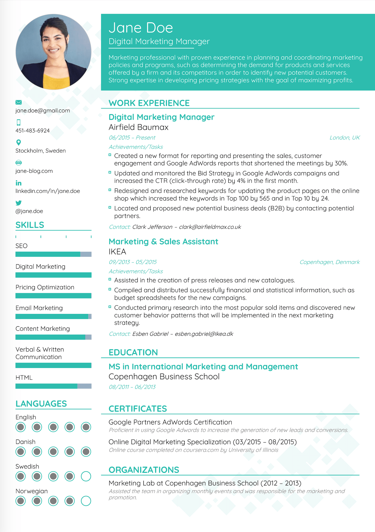 Best Resume Layout For 2021 [Free Template]