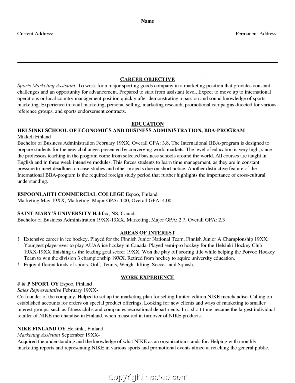 Career Objective For Resume For Business Management