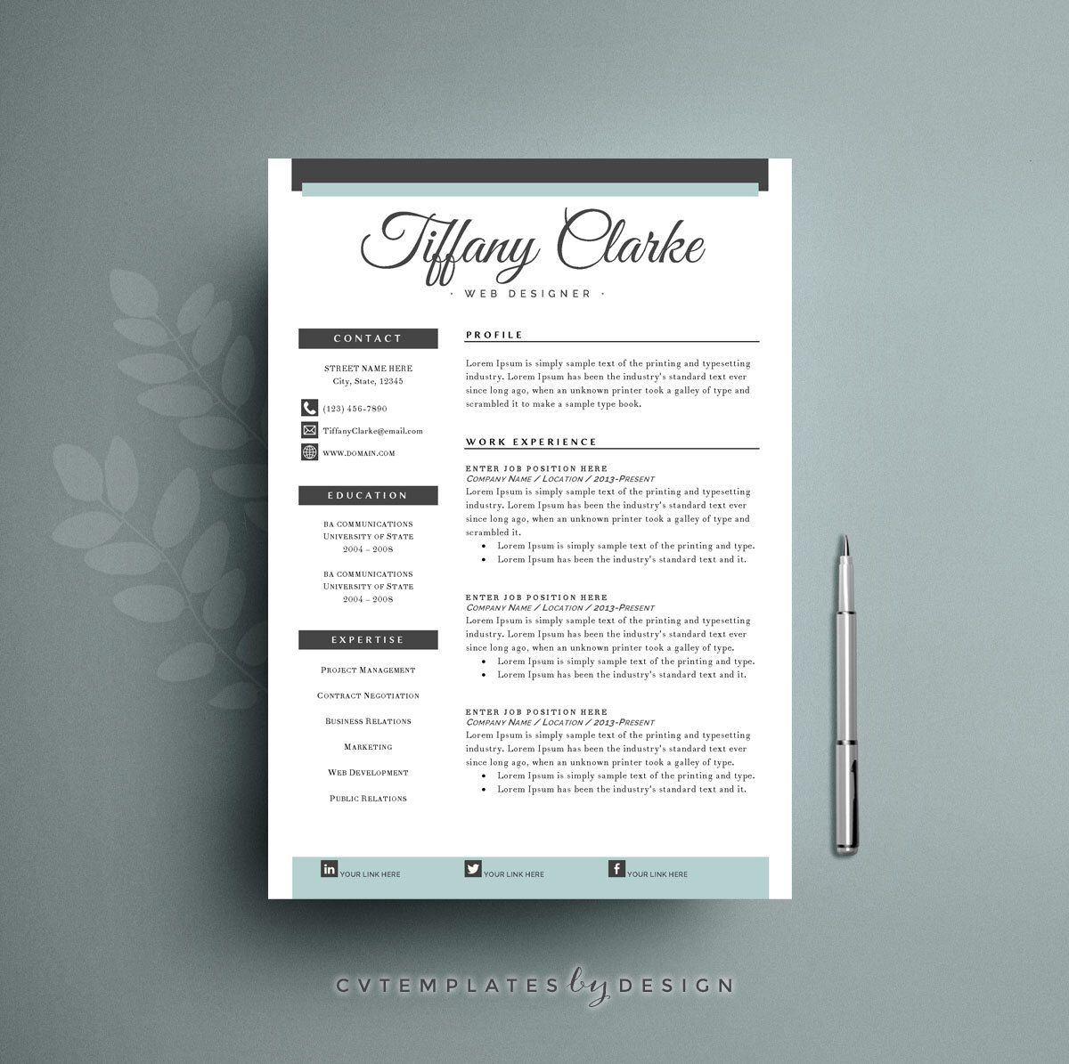 Copy And Paste Resume Template For Word