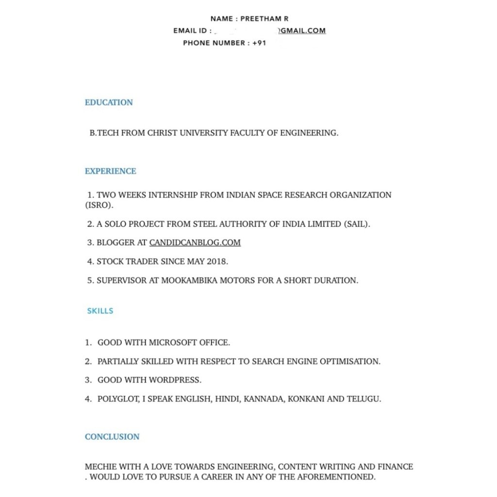 Creating a Resume on iPhone  CANDID CAN BLOG