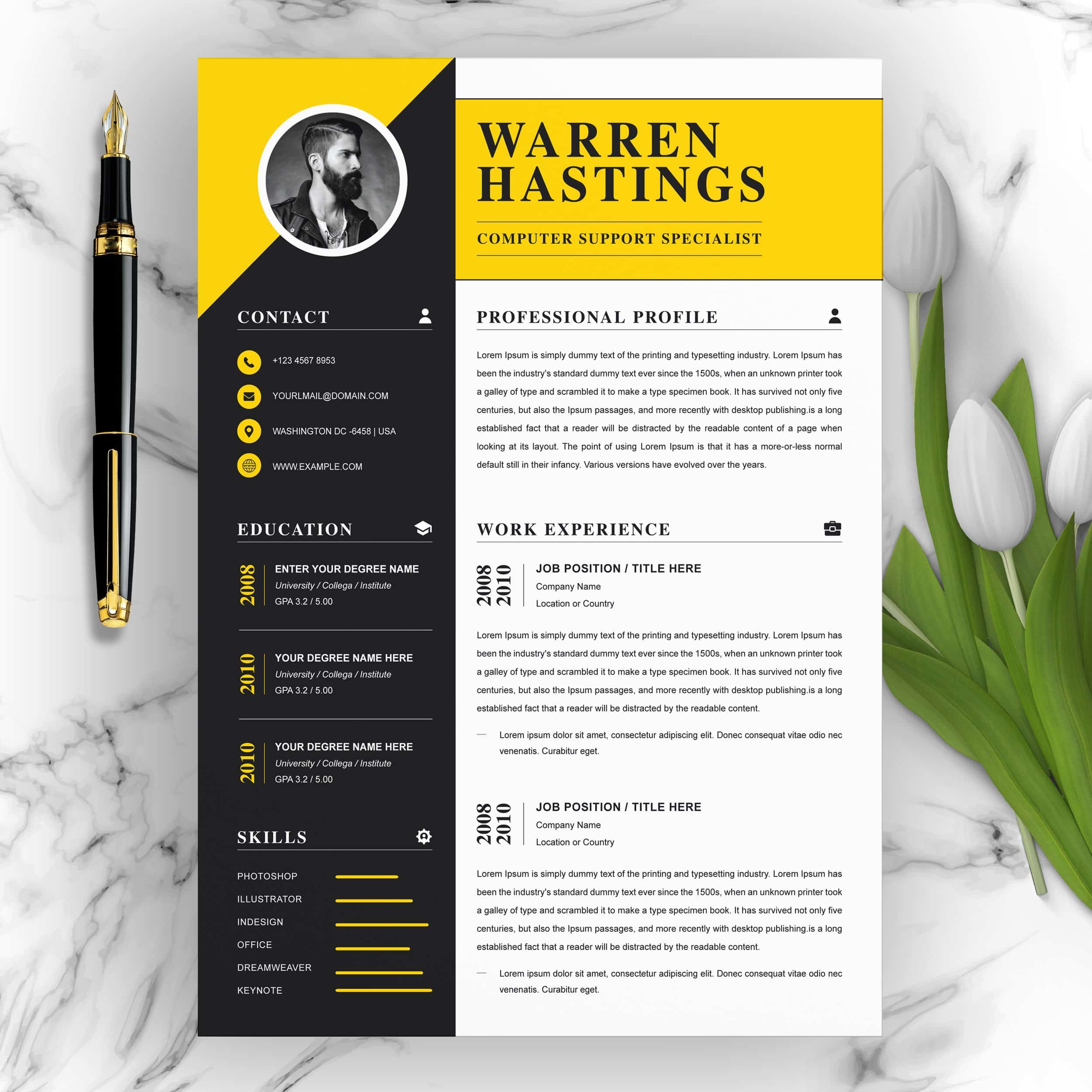 Creative Resume Templates Free / 10 Best Free Resume (CV) Templates in ...