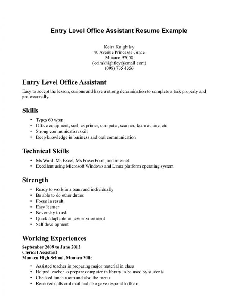 Dental Assistant Objective No Experience / Dental Assistant Resume ...