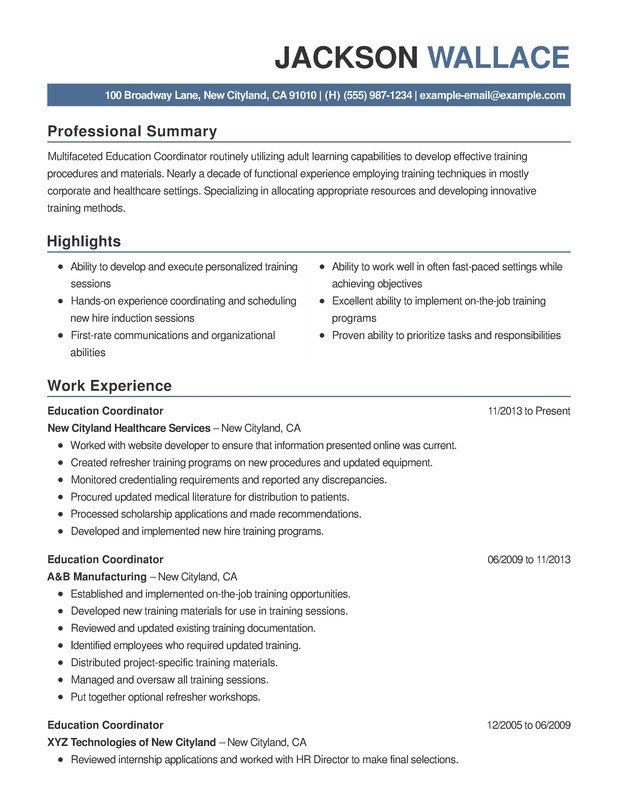Education Combination Resume Samples, Examples, Format ...