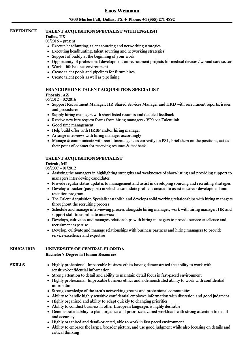 Experienced Candidate Work Experience Resume Sample 2 ...