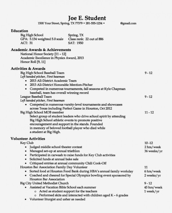 FREE 8+ Best Resume for Job Samples in MS Word