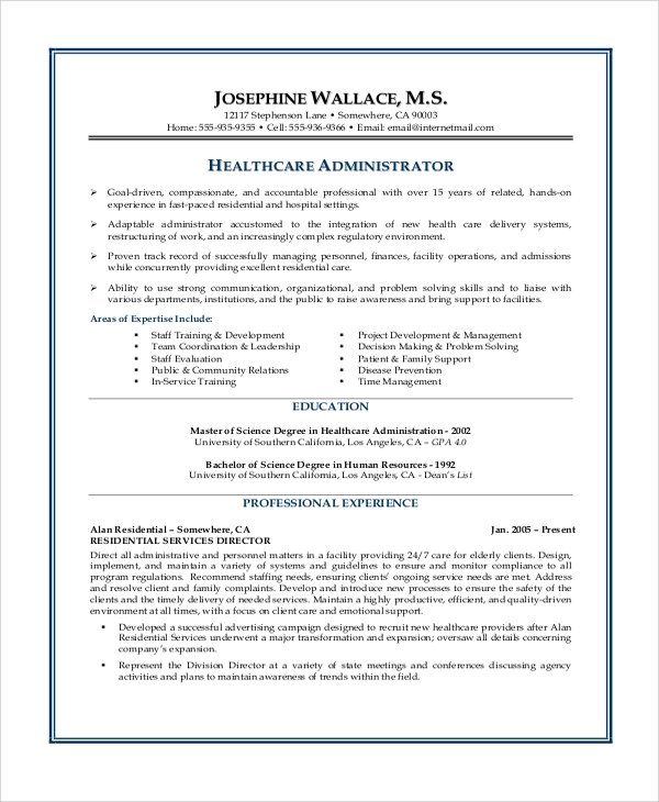 FREE 8+ Sample Objectives For Resume Templates in MS Word ...