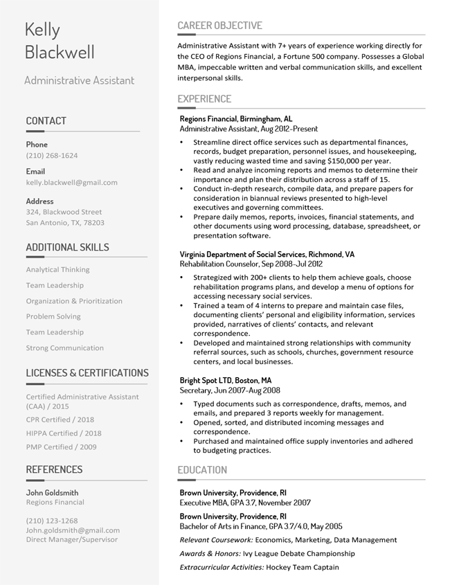 Free Modern Resume Templates [Word Download]