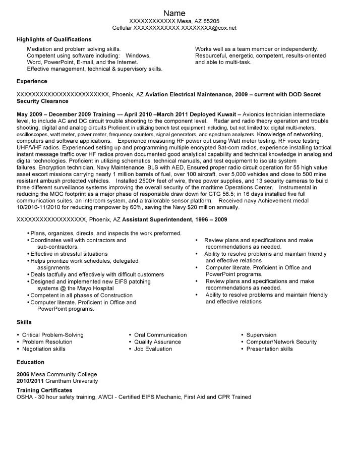 Good Resume Examples For All Careers