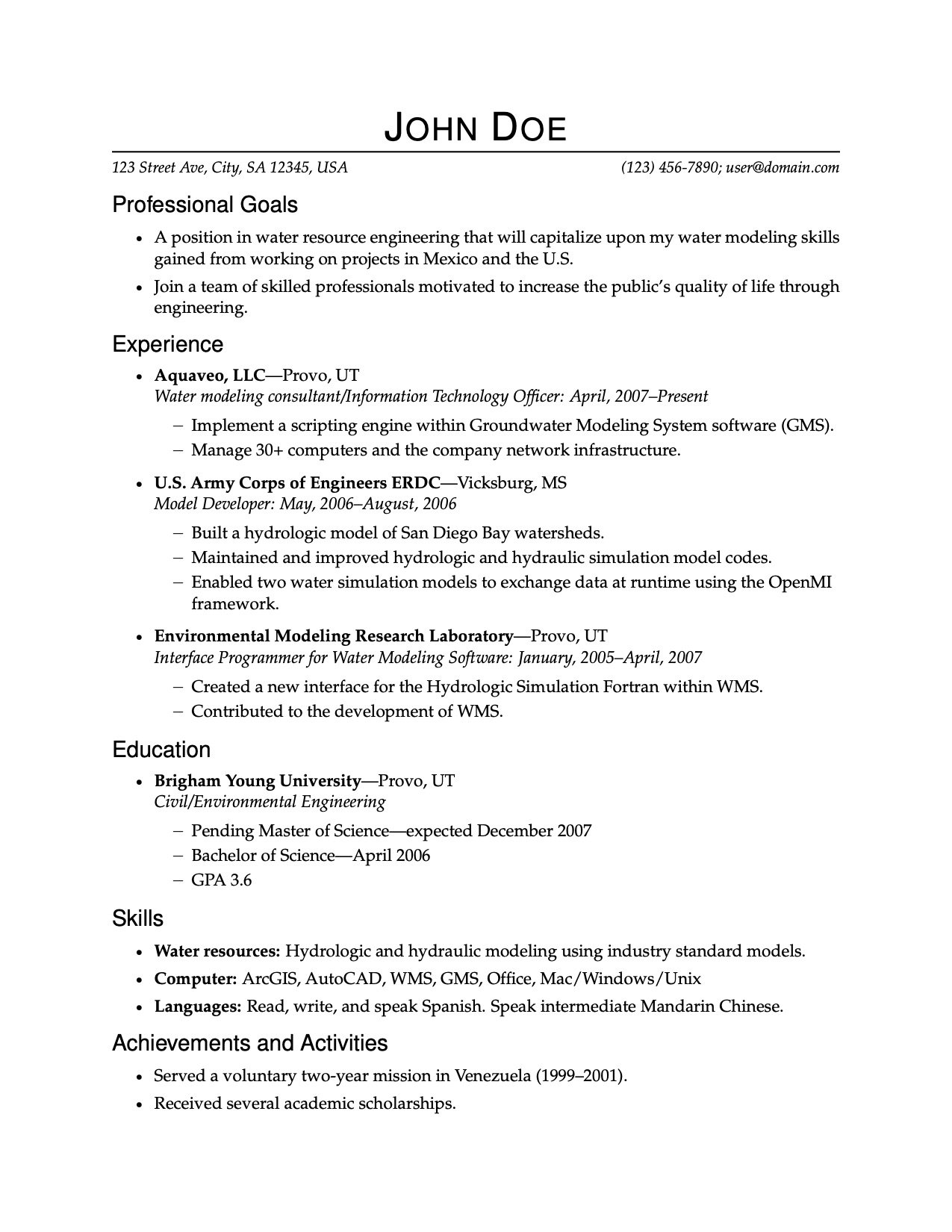 How do you create a resume on macOS using LaTeX ...