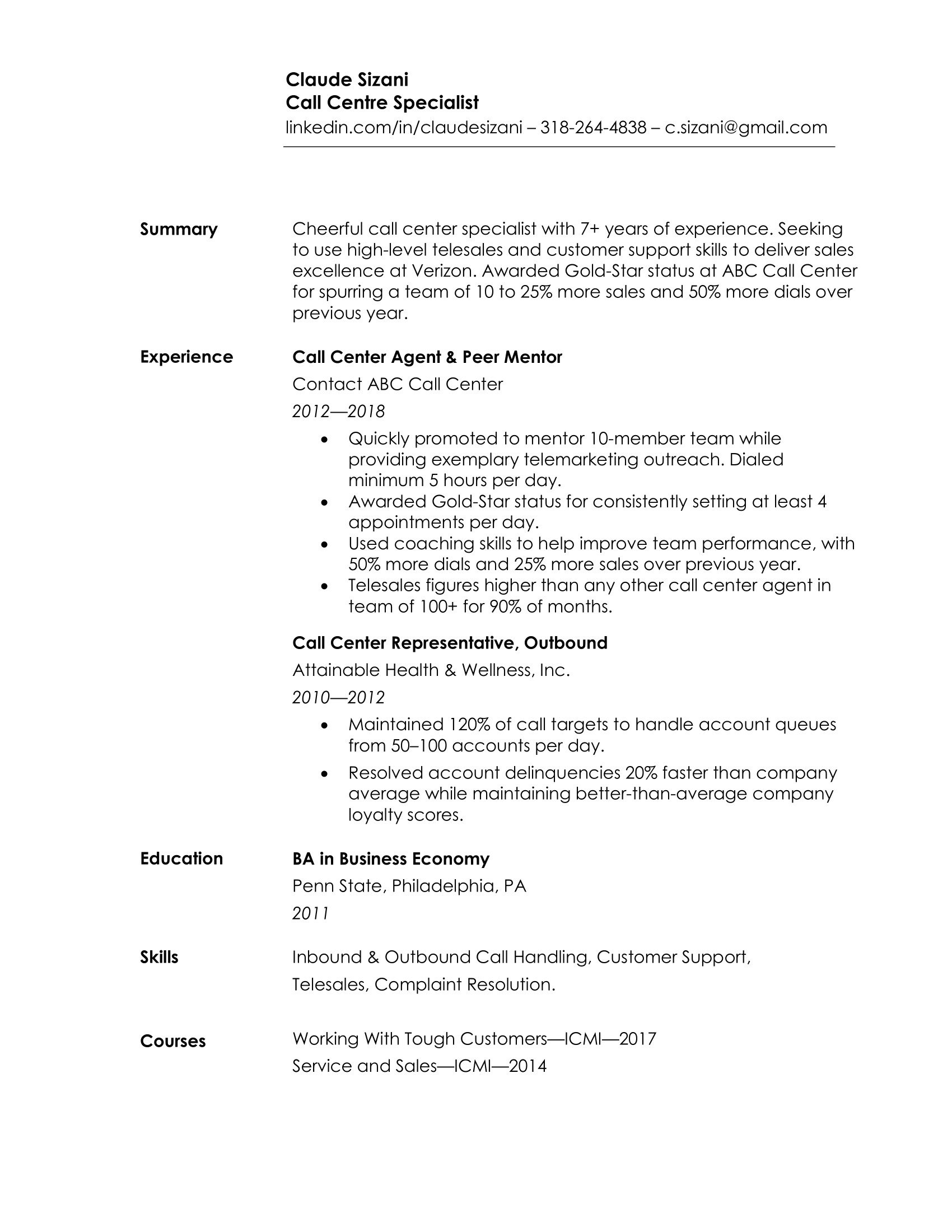 How Do You format A Resume On Word