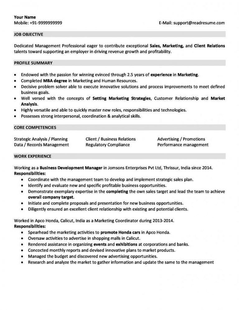 How Many Years Of Experience On Resume