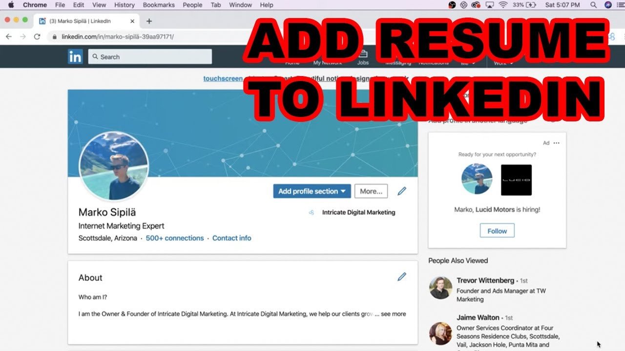 How to Add Resume to LinkedIn Profile (Updated 2020)