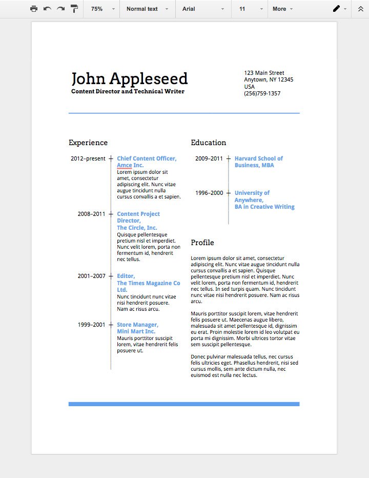 How to Make a Professional Resume in Google Docs