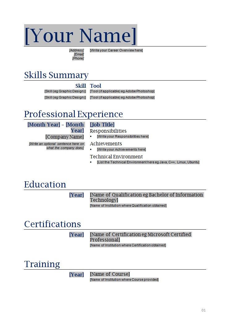 How to Make a Resume Sample