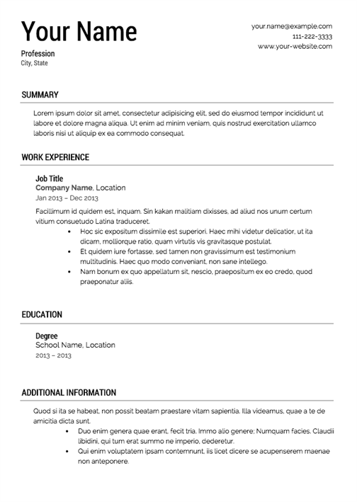 How to make your Resume Look Good?
