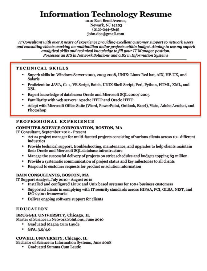 How To Mention Basic Computer Skills In Resume