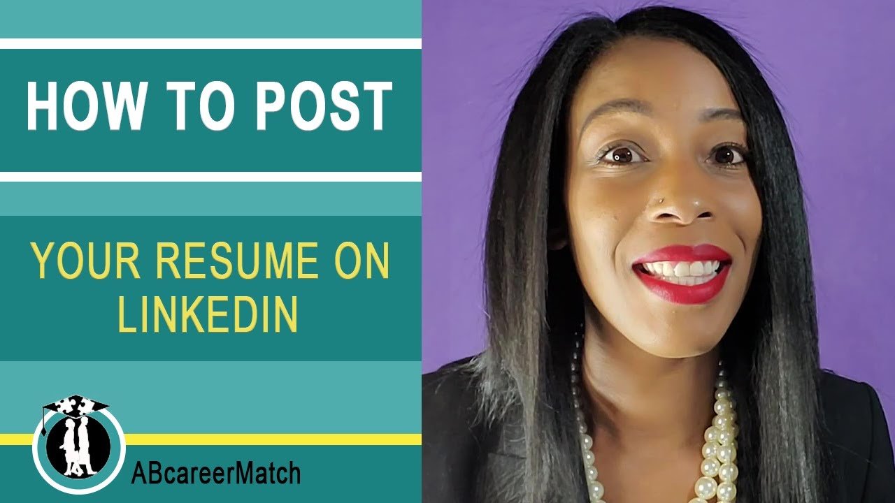 How To Post Your Resume On LinkedIn #GetHiredToday / Easy ...