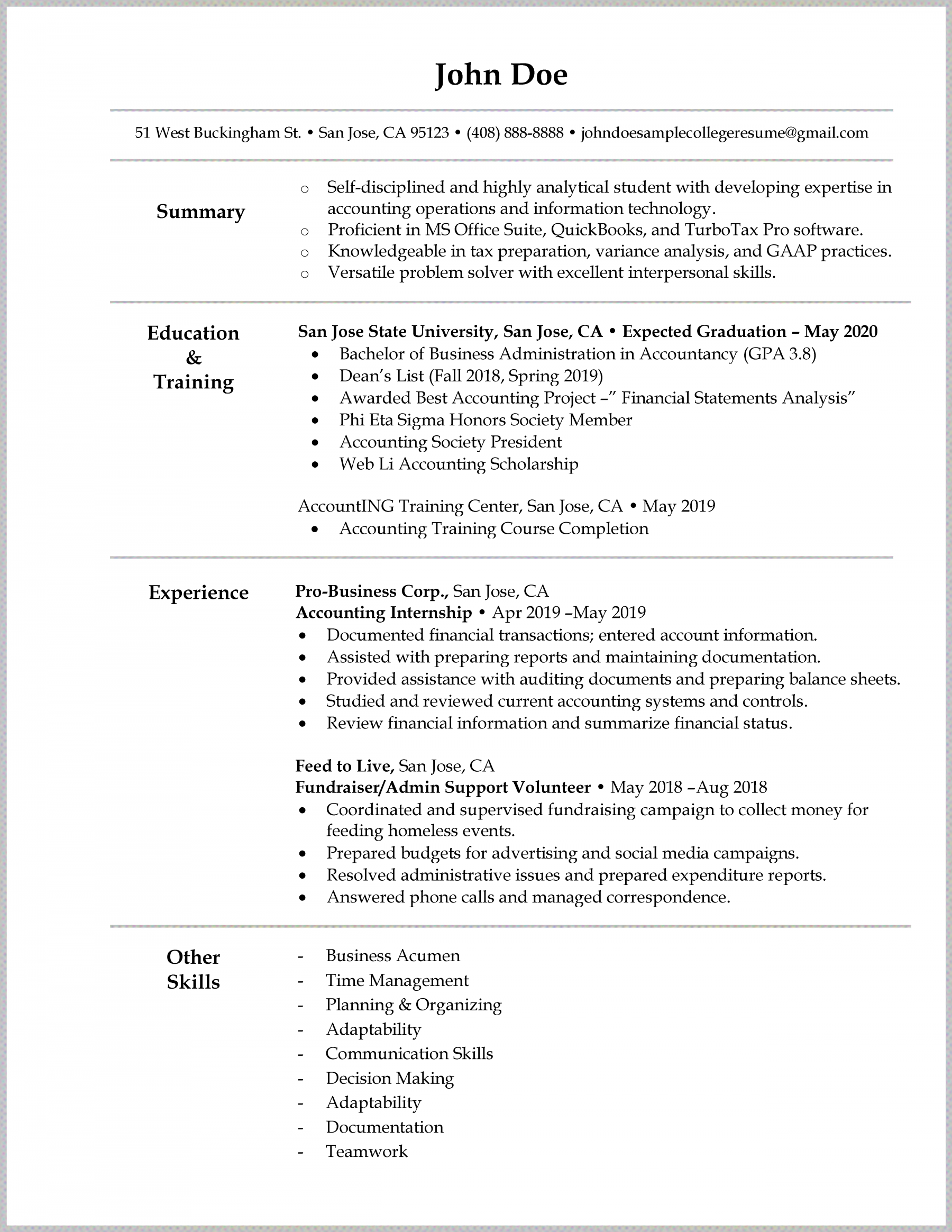 How to Write a College Student Resume?