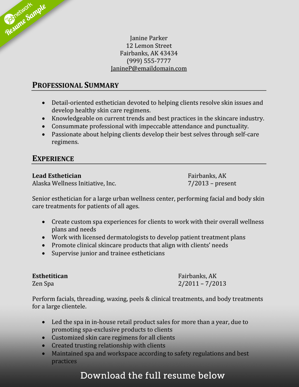 How to Write a Perfect Cosmetology Resume (Examples Included)