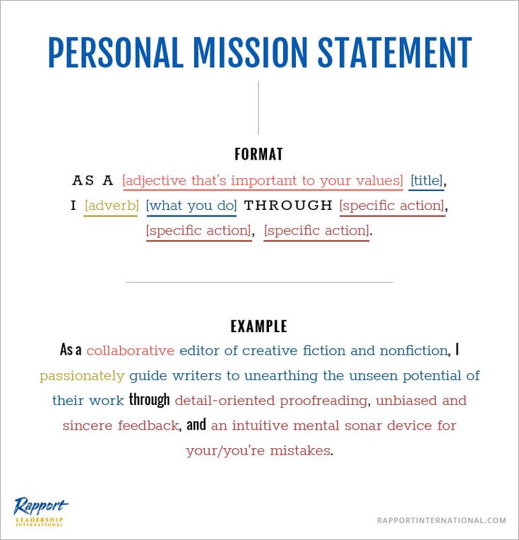 How to Write a Personal Mission Statement That RESONATES ...