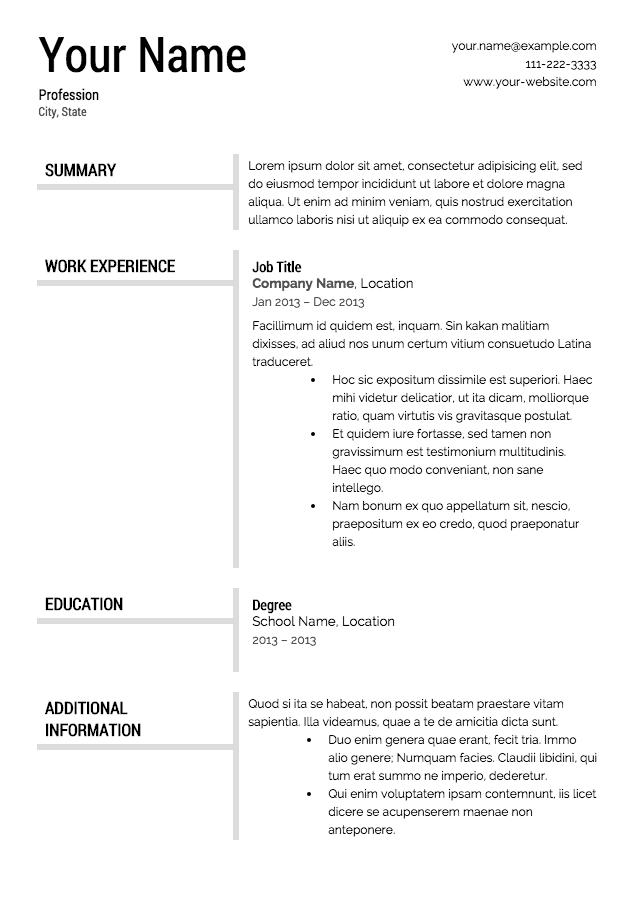 How to write a resume...