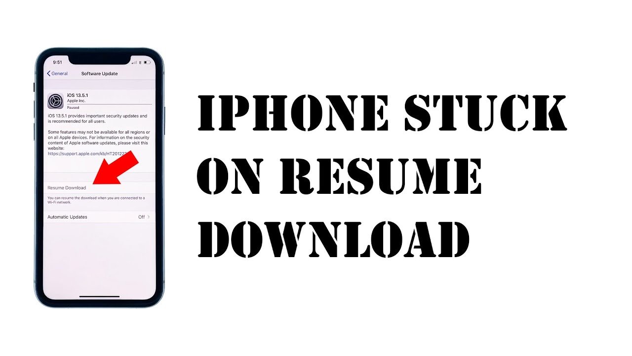iPhone Stuck on Resume Download While Downloading iOS 13.5 ...