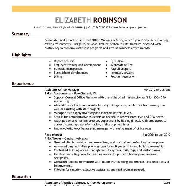 Microsoft Office Resume Assistant