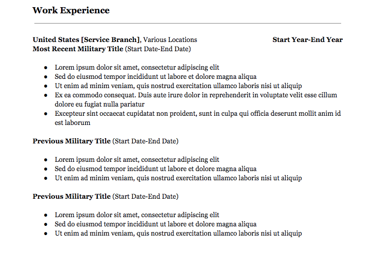 Military to Civilian Resume: How to Translate Your Service ...