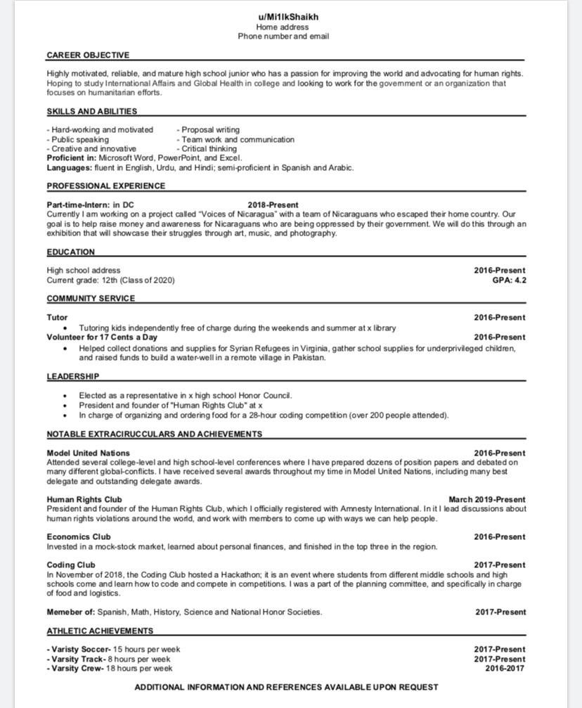 Need help fixing my crappy resume (1st time Ive ever made ...