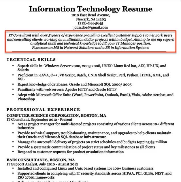 Objectives On Resume / How To Write Good Objectives For Resume October ...