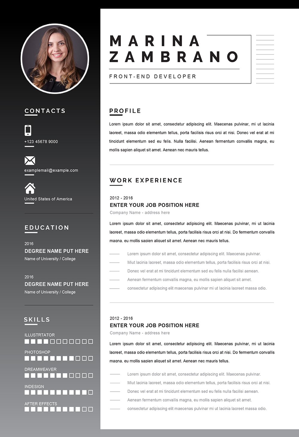 Perfect Resume Example for Word Format