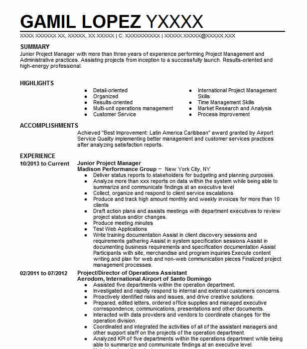 Project Management Resume Skills : Free 7 Project Manager Resume ...
