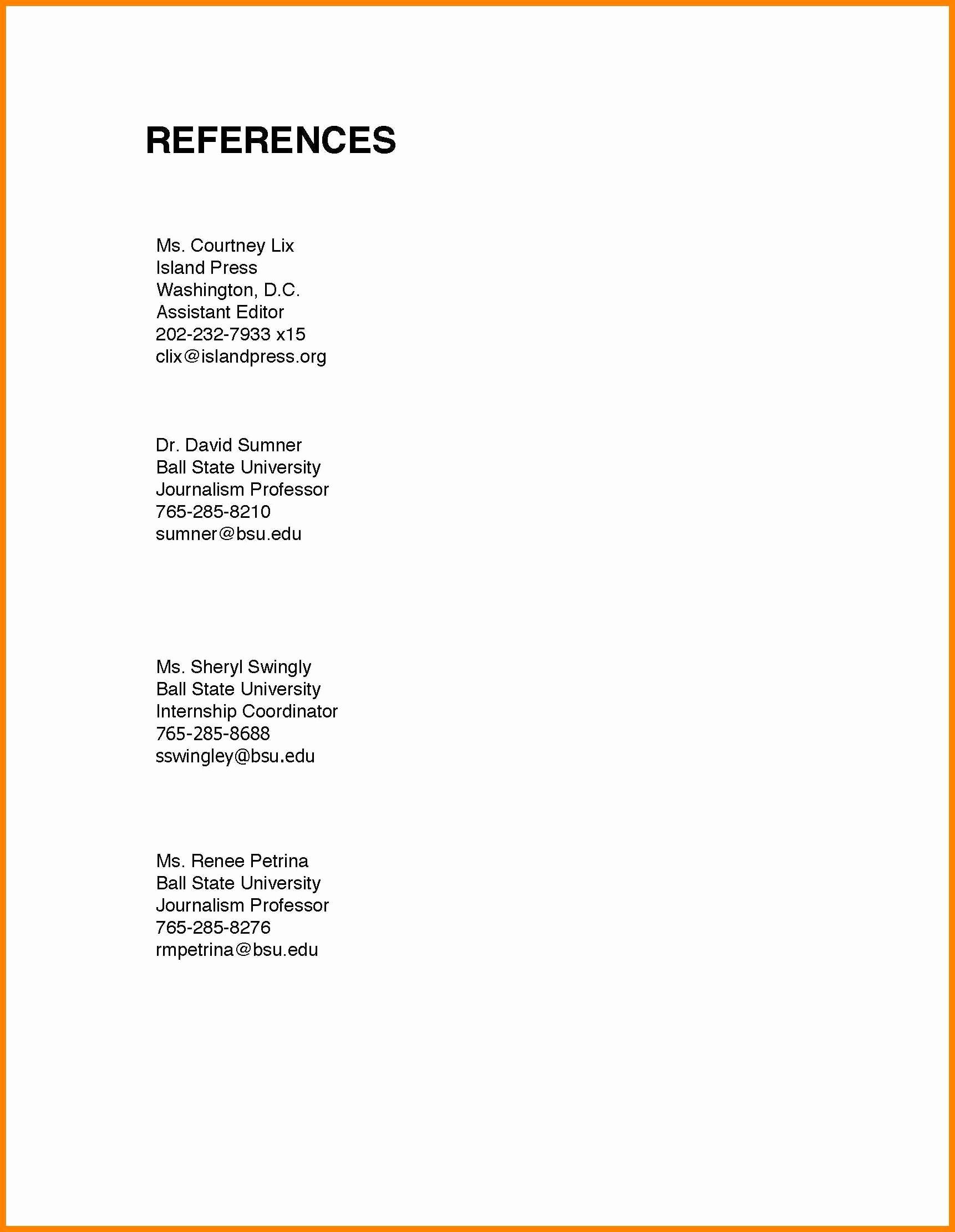 References On Resume Who To Use Resume reference ...